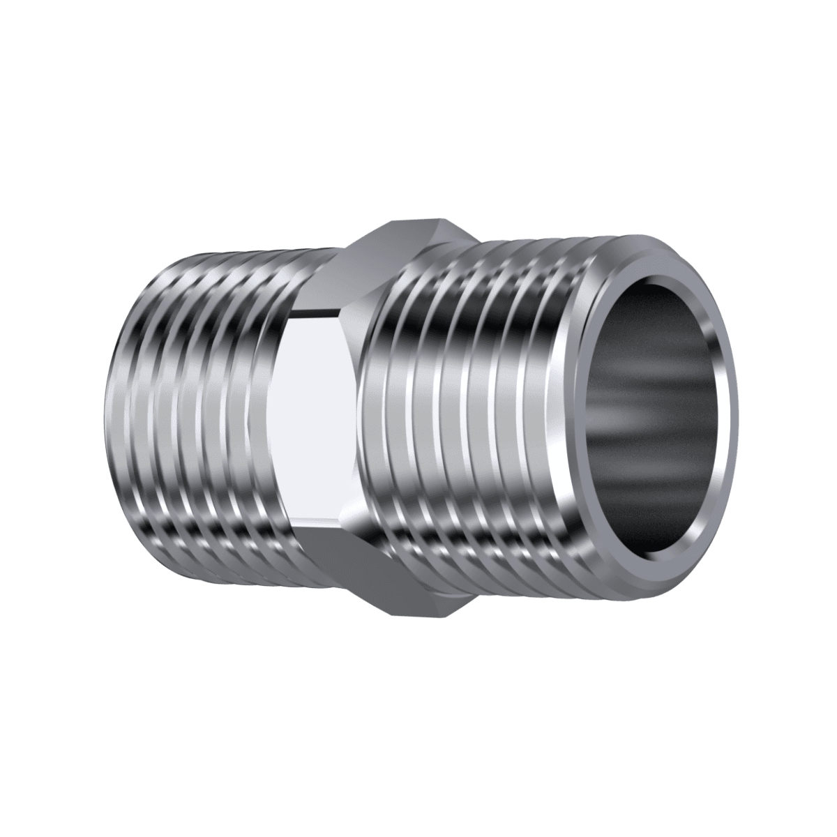 NIPLE 1/2" [M] X [M] CROMADO