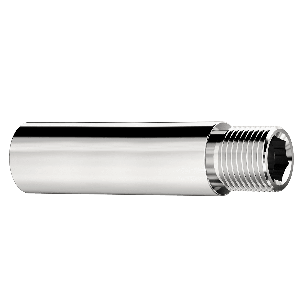 EXTENSÃO 1/2" SUPER LONGA CROMADA COM SEXTAVADO INTERNO