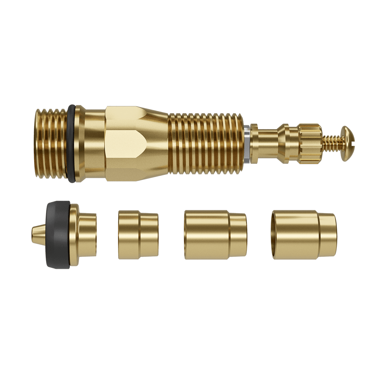 KIT REPARO PARA REGISTRO DE PRESSÃO ROSCA N.3 COM TELESCÓPICO  [COMPATÍVEL ESTRIA DECA*]
