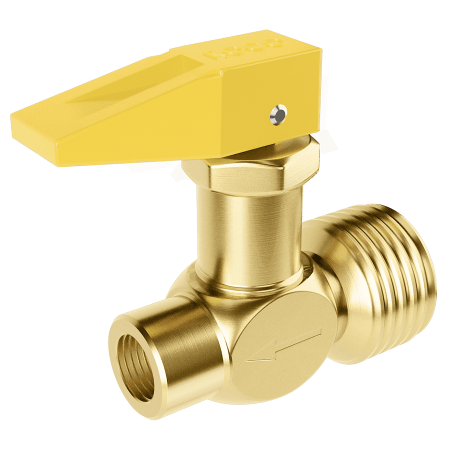 REGISTRO CORTA-FOGO 1/2" NPT [M] X 1/8" NPT [F]