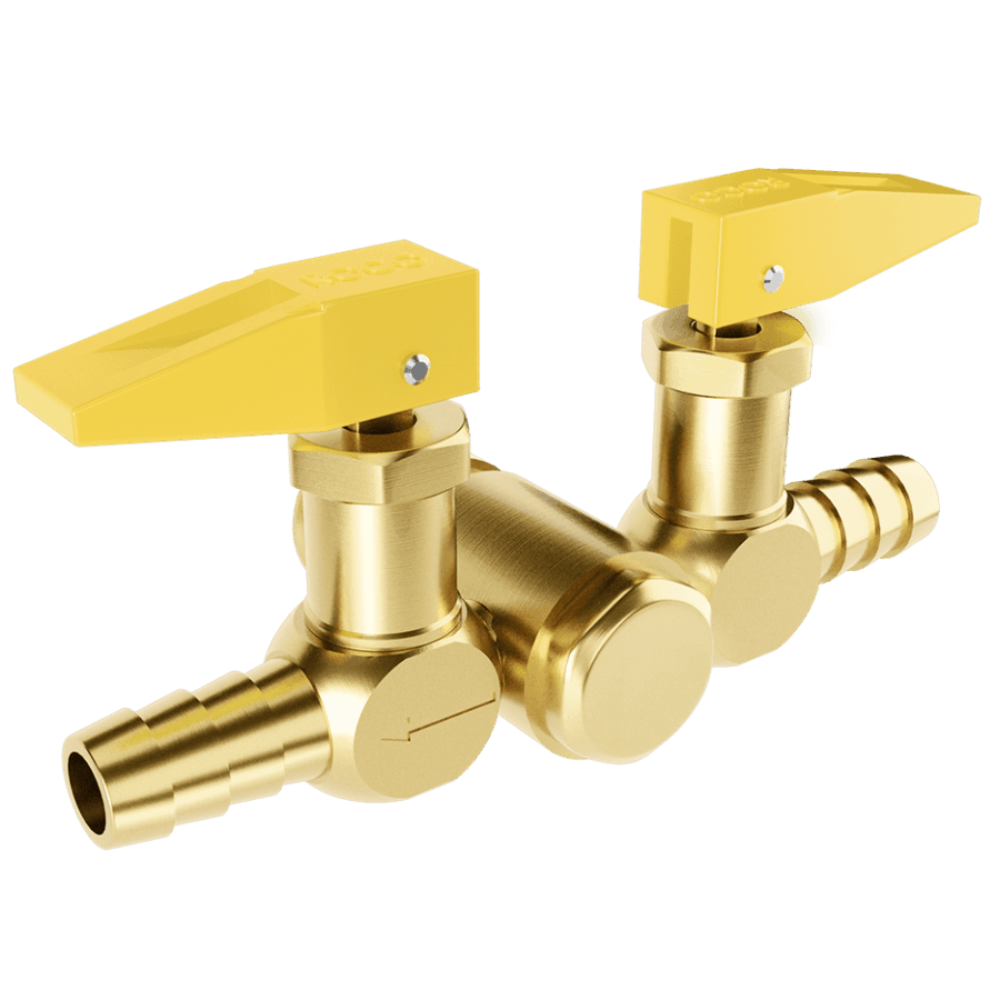REGISTRO CORTA-FOGO  1/2" [M] PARA SAÍDA DUPLA 3/8" TM
