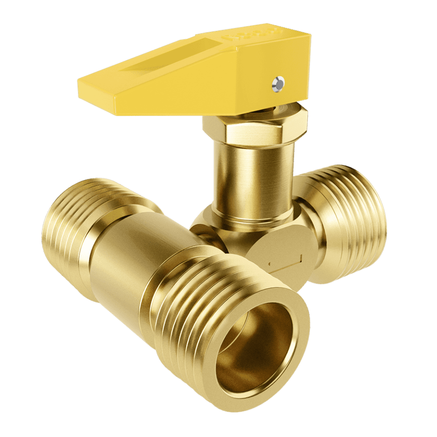 REGISTRO CORTA-FOGO 1/2" NPT [M] X 1/2" NPT [M] DUPLO