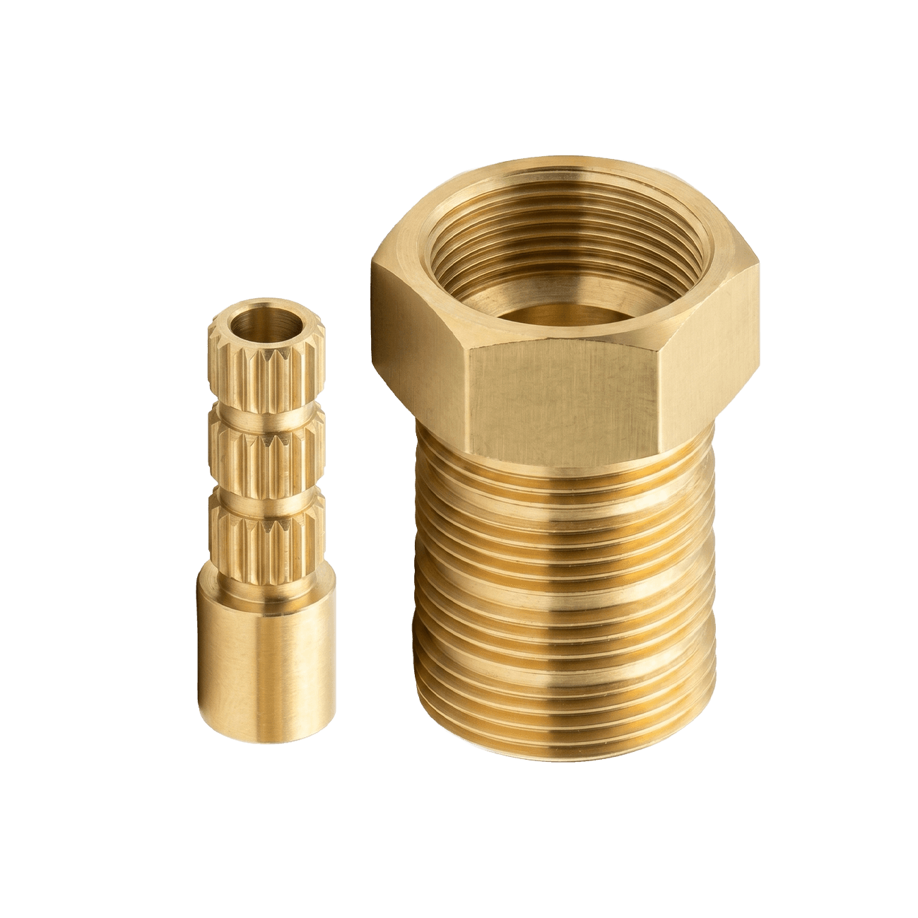 PROLONGADOR EM LATÃO E ESTRIA PARA REGISTRO COMPATÍVEL MARCA DOCOL* - 40 mm