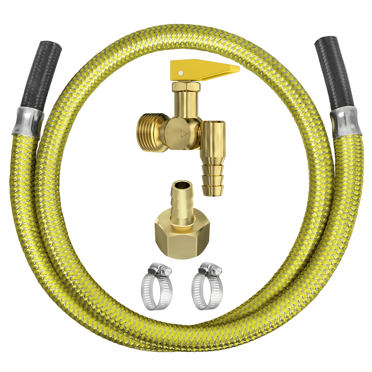 KIT INSTALAÇÃO FOGÃO, FORNO E COOKTOP - CORTA-FOGO 90º E LIGAÇÃO FLEXÍVEL 1 m