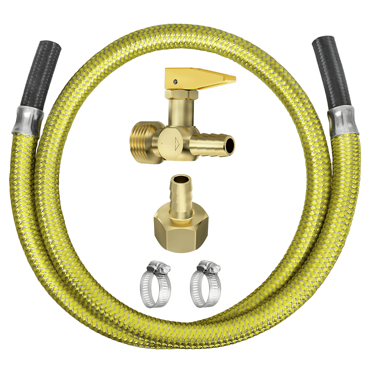 KIT INSTALAÇÃO FOGÃO, FORNO E COOKTOP - CORTA-FOGO RETO E LIGAÇÃO FLEXÍVEL 1,25 m