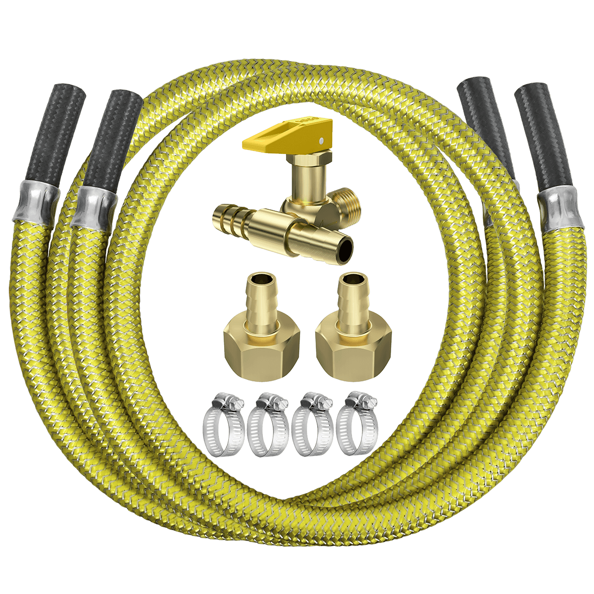 KIT INSTALAÇÃO FOGÃO, FORNO E COOKTOP - CORTA-FOGO DUPLO E LIGAÇÃO FLEXÍVEL 1,5 m