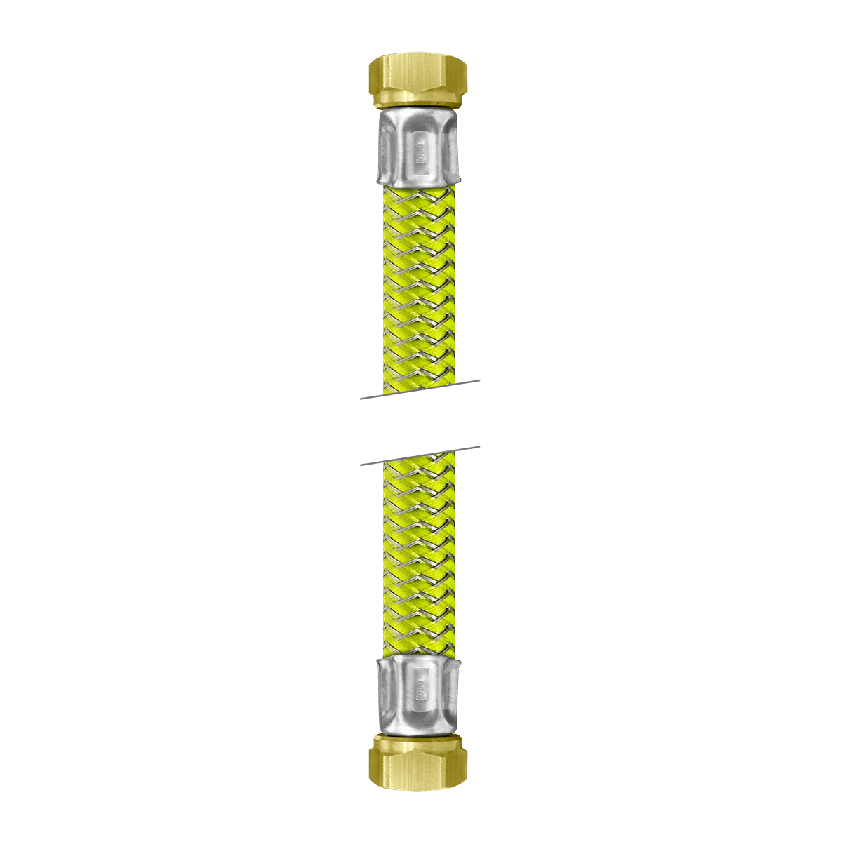 FLEXÍVEL PARA GÁS 1/2” FÊMEA X 1/2” FÊMEA - 1,2 m