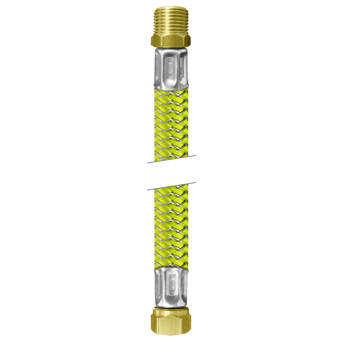 FLEXÍVEL PARA AQUECEDOR A GÁS 1/2” MACHO X 3/4” FÊMEA BIG - 30 cm