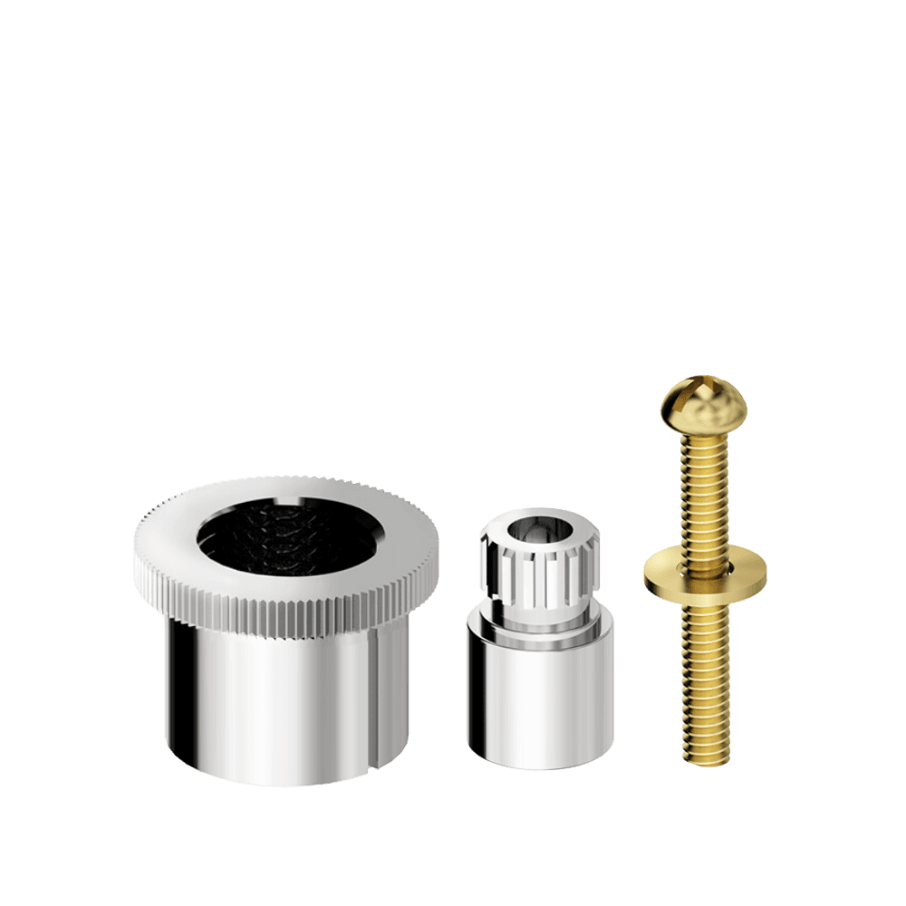 PROLONGADOR PARA REGISTRO COM CASTELO ABS E ESTRIA DE LATÃO PADRÃO DECA* E SIMILARES - 10 mm